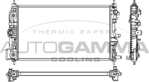 Autogamma 105788 - Радіатор, охолодження двигуна autocars.com.ua