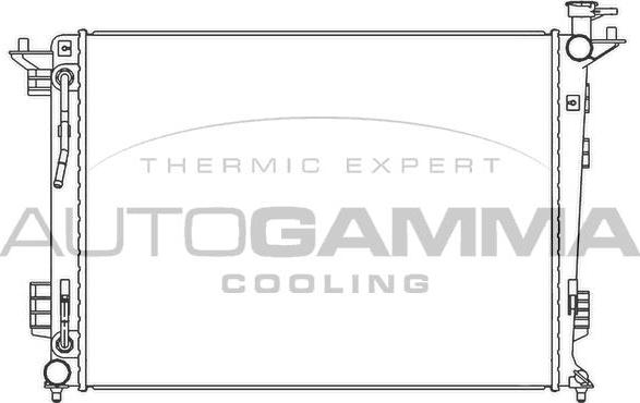 Autogamma 105795 - Радіатор, охолодження двигуна autocars.com.ua