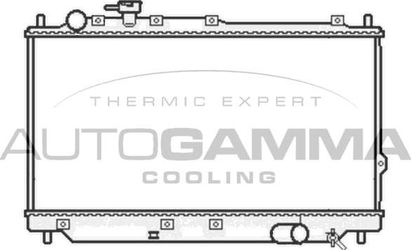 Autogamma 105800 - Радіатор, охолодження двигуна autocars.com.ua