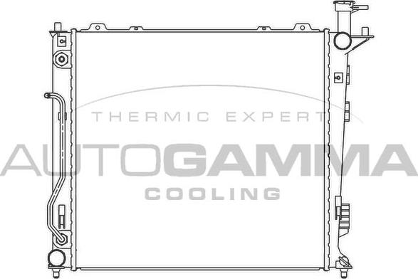 Autogamma 105808 - Радіатор, охолодження двигуна autocars.com.ua