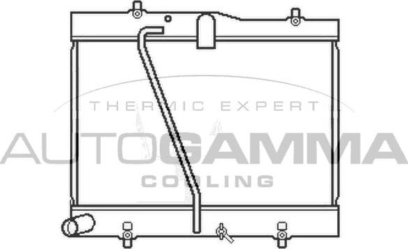 Autogamma 105814 - Радіатор, охолодження двигуна autocars.com.ua