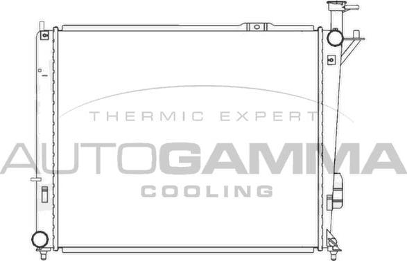 Autogamma 105840 - Радіатор, охолодження двигуна autocars.com.ua