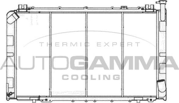 Autogamma 105845 - Радіатор, охолодження двигуна autocars.com.ua