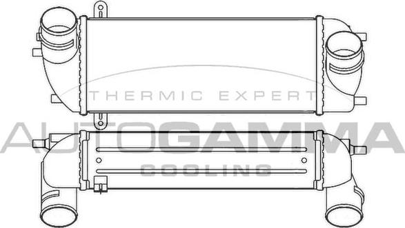 Autogamma 105852 - Интеркулер autocars.com.ua