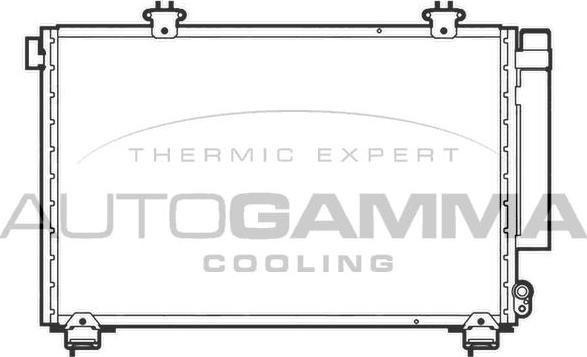 Autogamma 105898 - Конденсатор, кондиціонер autocars.com.ua