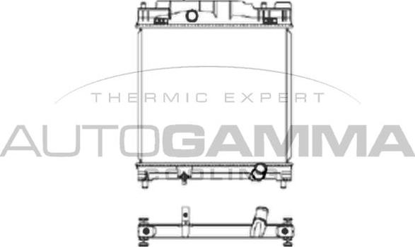 Autogamma 105904 - Радіатор, охолодження двигуна autocars.com.ua