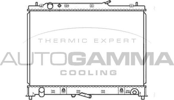 Autogamma 105921 - Радіатор, охолодження двигуна autocars.com.ua