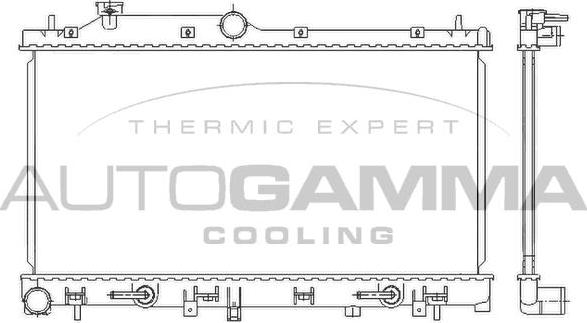 Autogamma 105928 - Радіатор, охолодження двигуна autocars.com.ua