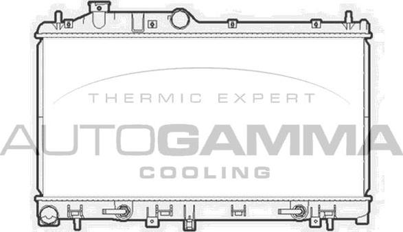 Autogamma 105930 - Радіатор, охолодження двигуна autocars.com.ua