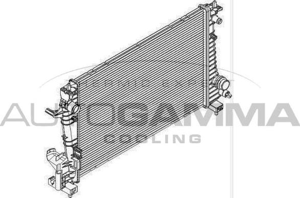 Autogamma 105937 - Радіатор, охолодження двигуна autocars.com.ua