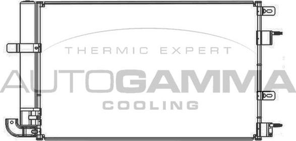 Autogamma 105942 - Конденсатор, кондиціонер autocars.com.ua
