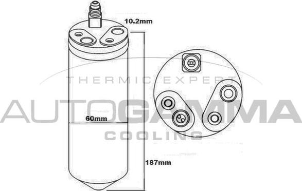 Autogamma 106094 - Осушувач, кондиціонер autocars.com.ua