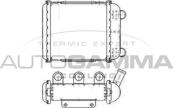 Autogamma 107006 - Радіатор, охолодження двигуна autocars.com.ua
