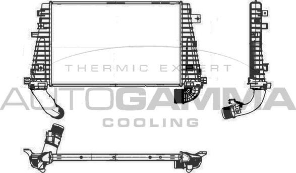 Autogamma 107024 - Интеркулер autocars.com.ua