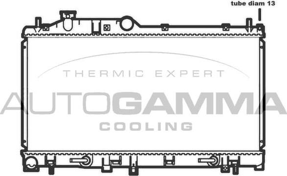 Autogamma 107025 - Радіатор, охолодження двигуна autocars.com.ua