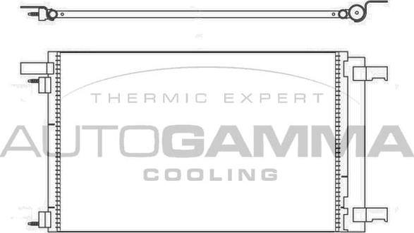 Autogamma 107026 - Конденсатор, кондиціонер autocars.com.ua