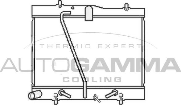 Autogamma 107060 - Радіатор, охолодження двигуна autocars.com.ua