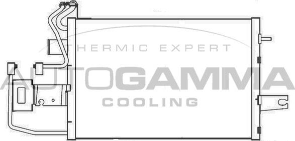 Autogamma 107066 - Конденсатор, кондиціонер autocars.com.ua