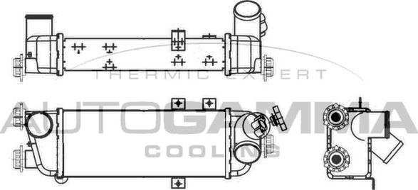 Autogamma 107104 - Интеркулер autocars.com.ua