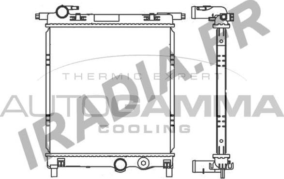 Autogamma 107107 - Радіатор, охолодження двигуна autocars.com.ua