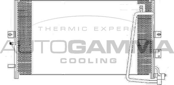 Autogamma 107141 - Конденсатор, кондиціонер autocars.com.ua