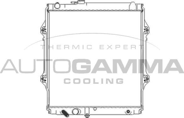 Autogamma 107192 - Радіатор, охолодження двигуна autocars.com.ua