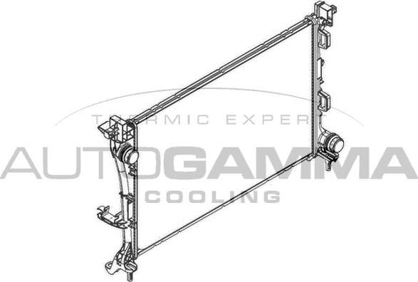 Autogamma 107209 - Радіатор, охолодження двигуна autocars.com.ua