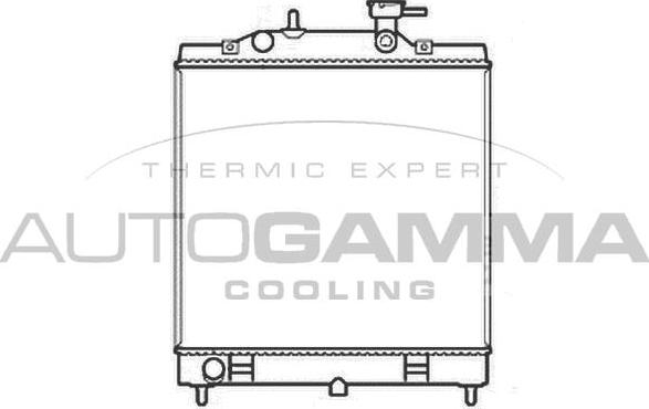Autogamma 107227 - Радіатор, охолодження двигуна autocars.com.ua