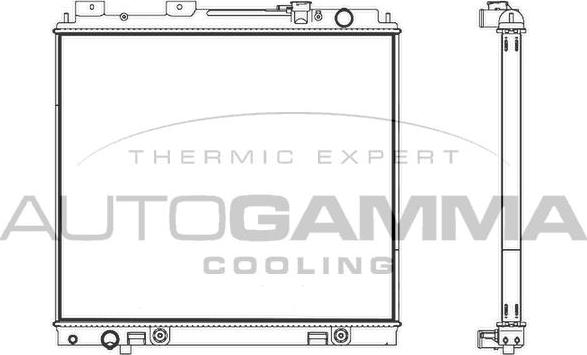 Autogamma 107232 - Радіатор, охолодження двигуна autocars.com.ua