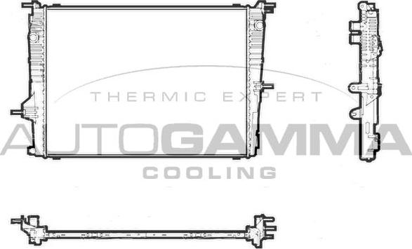 Autogamma 107247 - Радиатор, охлаждение двигателя autodnr.net