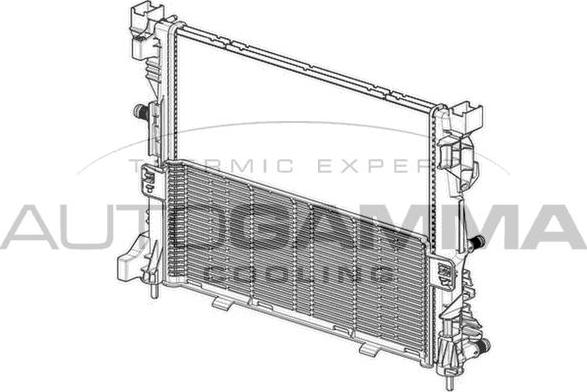 Autogamma 107248 - Радіатор, охолодження двигуна autocars.com.ua