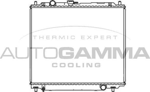 Autogamma 107251 - Радіатор, охолодження двигуна autocars.com.ua