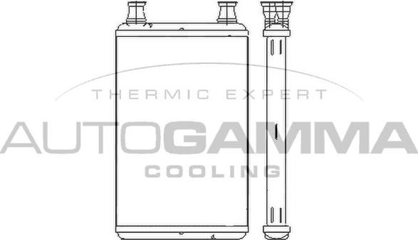 Autogamma 107260 - Теплообменник, отопление салона autodnr.net