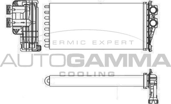 Autogamma 107261 - Теплообмінник, опалення салону autocars.com.ua