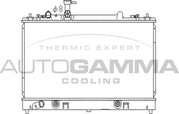 Autogamma 107281 - Радіатор, охолодження двигуна autocars.com.ua