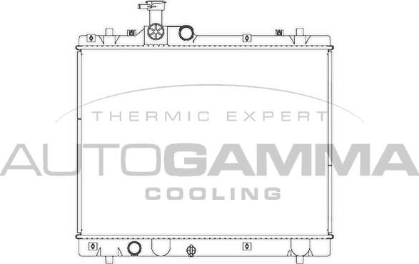 Autogamma 107282 - Радіатор, охолодження двигуна autocars.com.ua