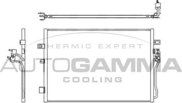 Autogamma 107289 - Конденсатор, кондиціонер autocars.com.ua
