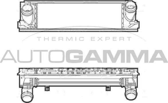 Autogamma 107299 - Интеркулер autocars.com.ua