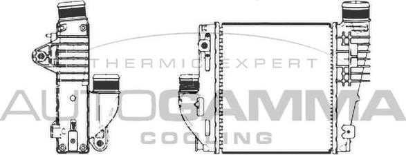 Autogamma 107305 - Интеркулер autocars.com.ua