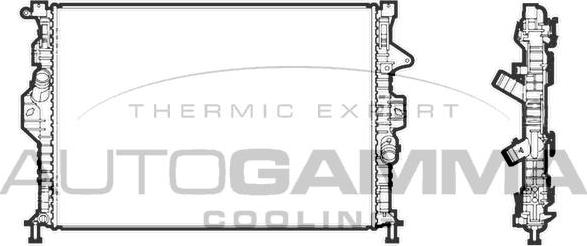 Autogamma 107318 - Радіатор, охолодження двигуна autocars.com.ua