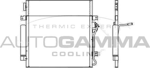 Autogamma 107346 - Конденсатор, кондиціонер autocars.com.ua