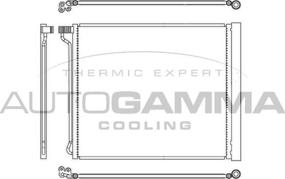 Autogamma 107347 - Конденсатор, кондиціонер autocars.com.ua