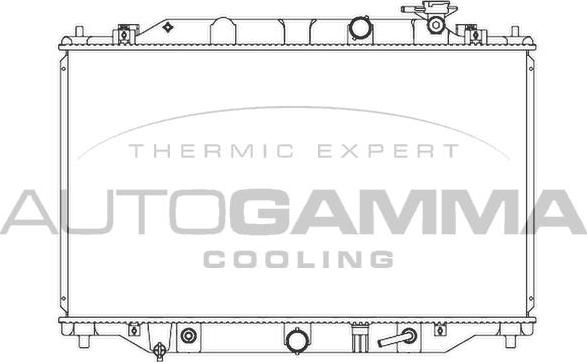 Autogamma 107349 - Радіатор, охолодження двигуна autocars.com.ua