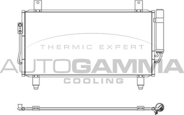 Autogamma 107360 - Конденсатор, кондиціонер autocars.com.ua