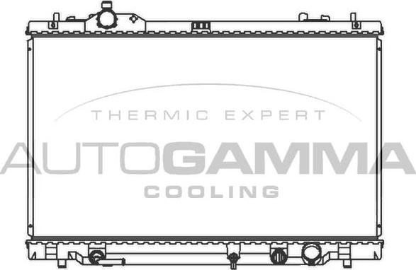 Autogamma 107366 - Радіатор, охолодження двигуна autocars.com.ua