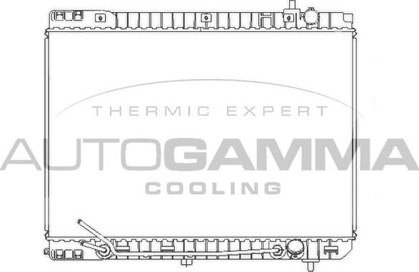 Autogamma 107382 - Радіатор, охолодження двигуна autocars.com.ua