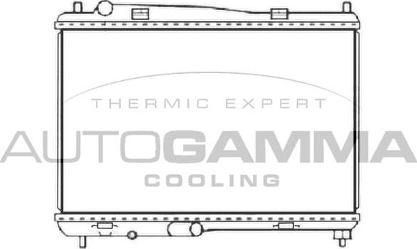 Autogamma 107415 - Радіатор, охолодження двигуна autocars.com.ua