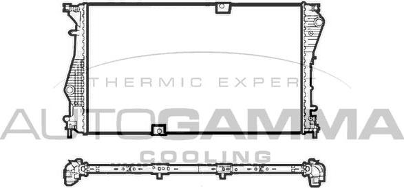 Autogamma 107449 - Радіатор, охолодження двигуна autocars.com.ua