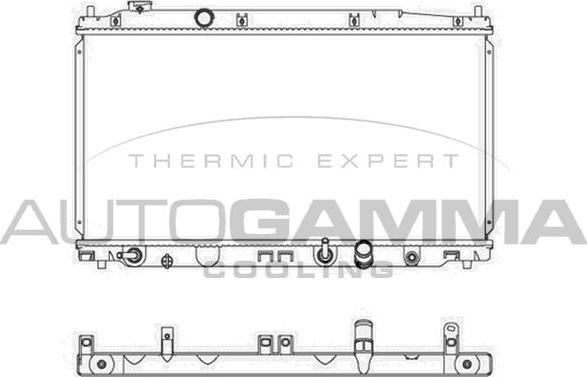 Autogamma 107452 - Радіатор, охолодження двигуна autocars.com.ua