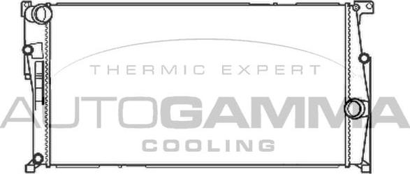 Autogamma 107464 - Радіатор, охолодження двигуна autocars.com.ua